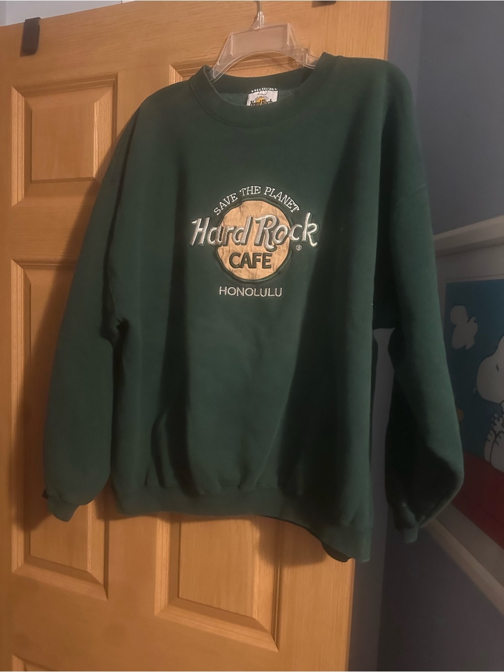 Hard Rock Cafe Dark Green Honolulu Crewneck Sweatshirt